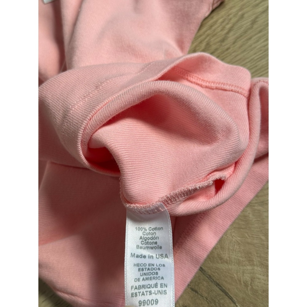 NWT Michael Stars cassie thin binded tank top 1x1 cotton pink grapefruit sz OS - Picture 7 of 7